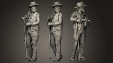 Military figurines Farmer 3d model